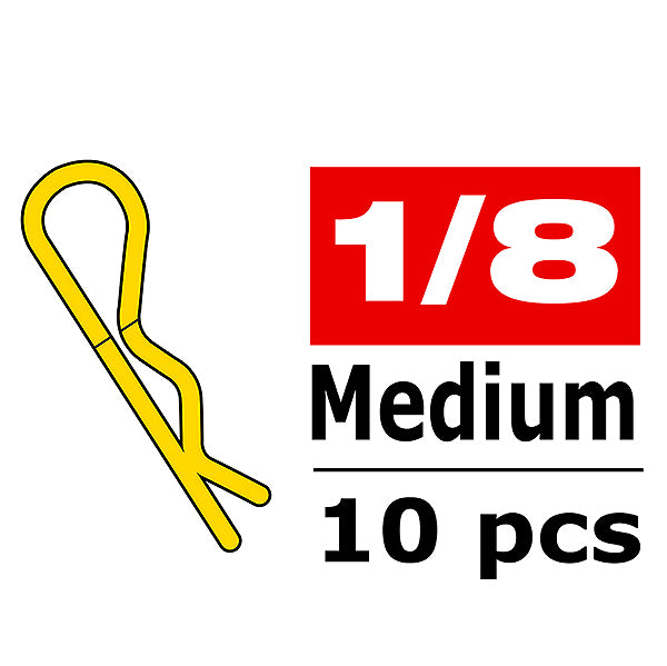 CORALLY - BODY CLIPS 45 BENT ME
DIUM GOLD 10 PCS - C-35114