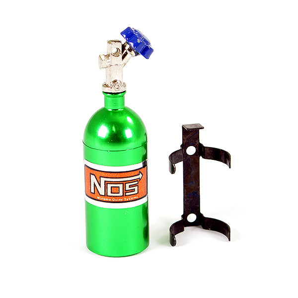 FASTRAX R/C PRODUCTS - FASTRAX ALUMINUM NOS NITROUS
BOTTLE & MOUNT - GREEN - FAST2204G