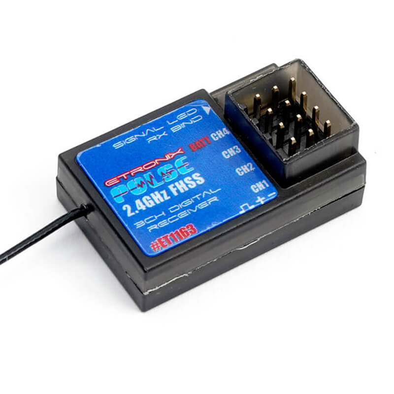 ETRONIX - PULSE FHSS RECEIVER
2.4GHZ FOR ET1117 EX4GPRO - ET1163