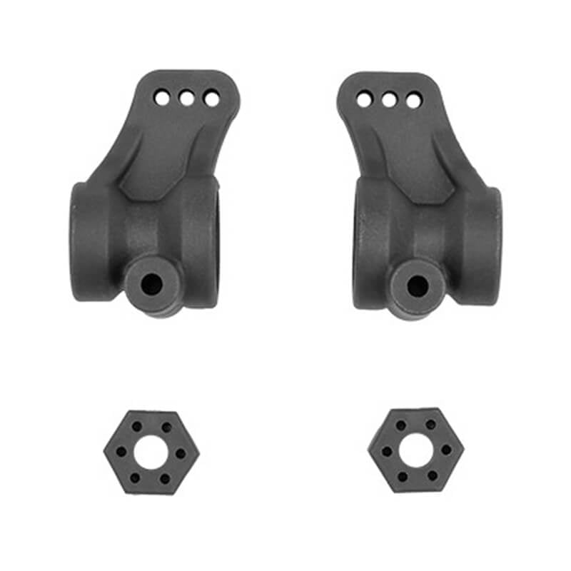 ASSOCIATED ELECTRICS - TEAM ASSOCIATED RB10 RETRO
REAR HUBS/WHEEL HEXES, GREY - AS91244