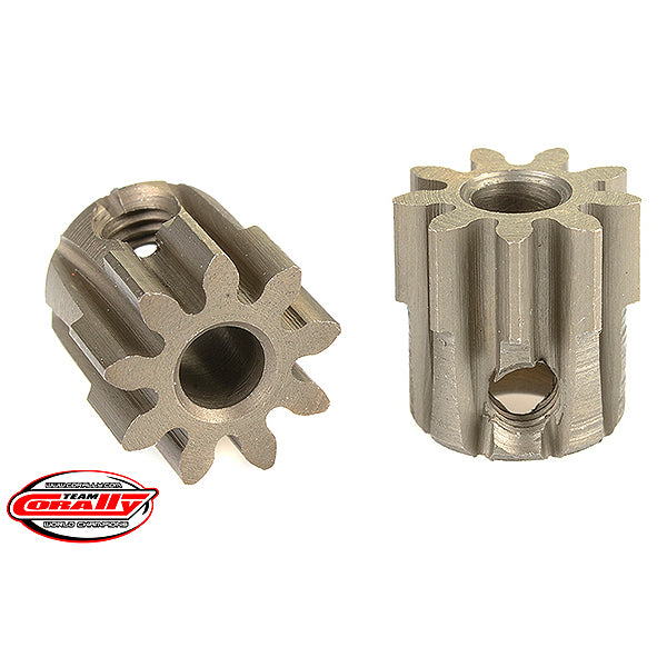 CORALLY - 32 DP PINION SHORT HAR
DENED STEEL 9 TEETH SHAFT DIA. - C-71509