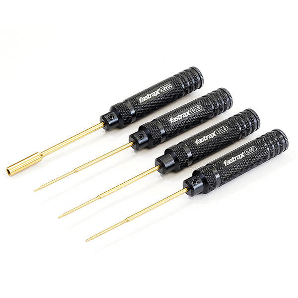 FASTRAX R/C PRODUCTS - FASTRAX SCX24 WRENCH TOOL SET
0.05"/1.3MM/1.5MM/4.0MM BOX - FAST629BK