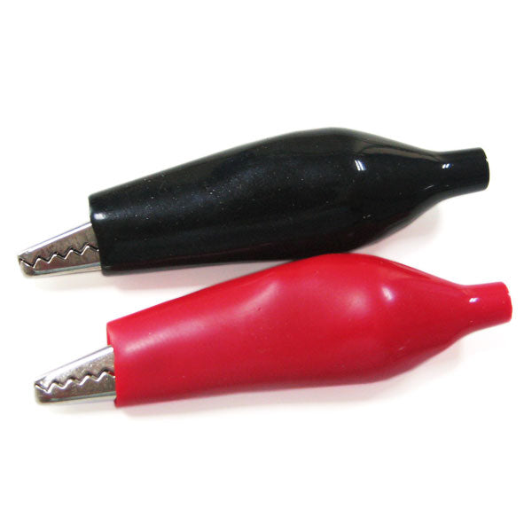 ETRONIX - CROCODILE CLIP/55MM
w/RED/BLACK SILICONE SLEEVE - ET0615