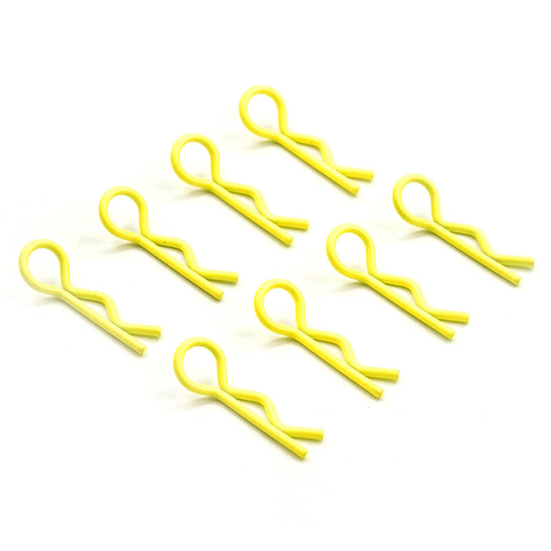FASTRAX R/C PRODUCTS - FLUORESCENT YELLOW SM CLIPS - FAST212FY