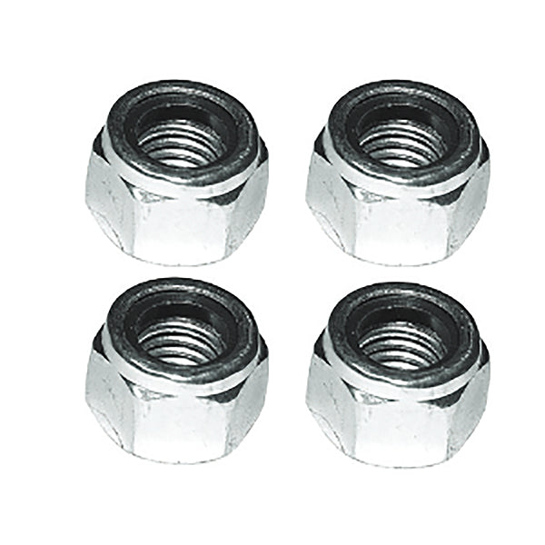 FASTRAX R/C PRODUCTS - FASTRAX M4 SILVER NYLOC NUTS
(4PCS) - FASTM4