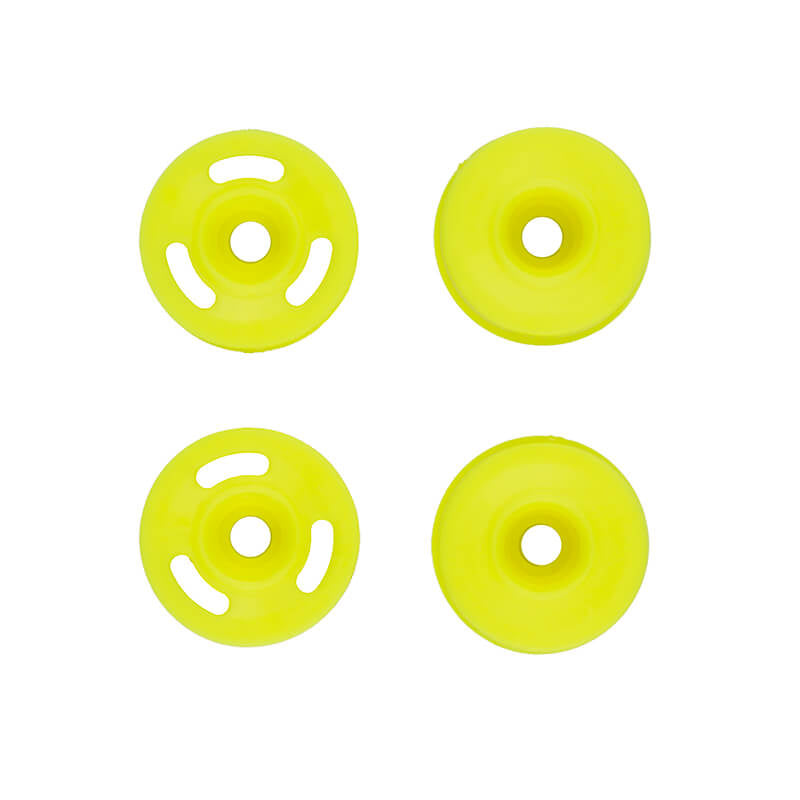 ASSOCIATED ELECTRICS - TEAM ASSOCIATED RC28R WHEEL
SET, YELLOW - AS21660