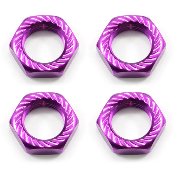 FASTRAX R/C PRODUCTS - FASTRAX 17mm X 1.0 PURPLE
SERRATED WHEEL NUTS (4PCS) - FAST925P