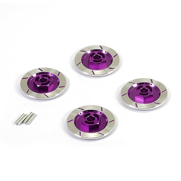 FASTRAX R/C PRODUCTS - FASTRAX ALUMINIUM DISC BRAKE
w/WHEEL HEX (4pc) - PURPLE - FAST2216AP