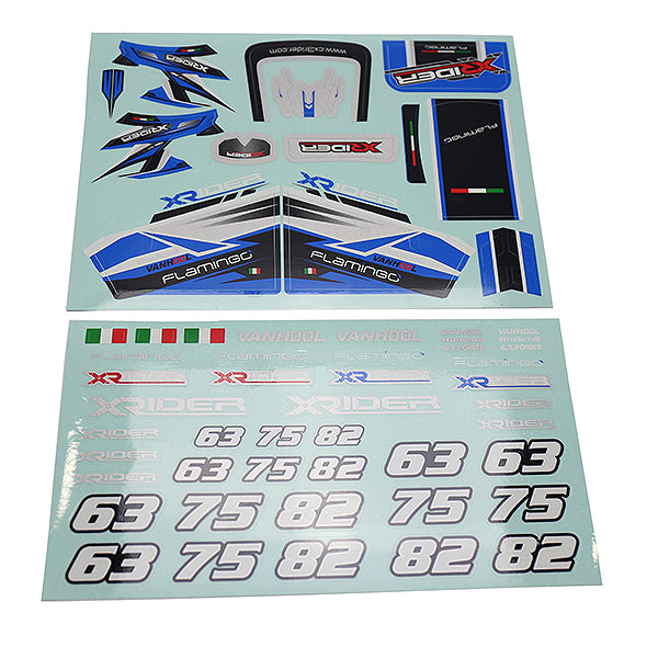 X-RIDER - FLAMINGO STICKER BLUE - XR-FG8044BU