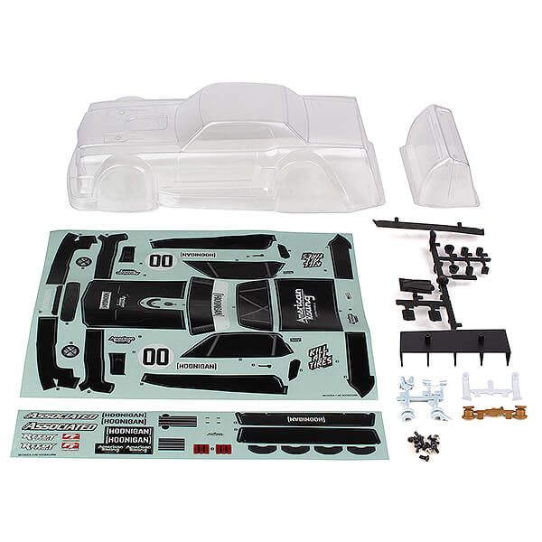 ASSOCIATED ELECTRICS - TEAM ASSOCIATED REFLEX 14R
HOONICORN BODY SET CLEAR - AS21567