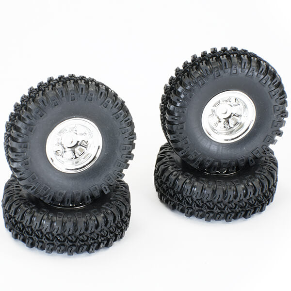 FTX - OUTBACK MINI X 2.0 GRABBER
MOUNTED TYRES/CHROME WHEELS - FTX9375C