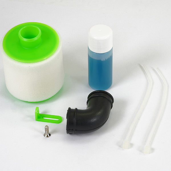FASTRAX R/C PRODUCTS - FASTRAX 1/8TH AIR FILTER w/OIL
RE-BUILDABLE - GREEN - FAST960G