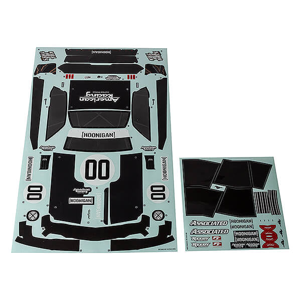 ASSOCIATED ELECTRICS - TEAM ASSOCIATED APEX 2
HOONICORN BODY DECAL SHEET - AS31898