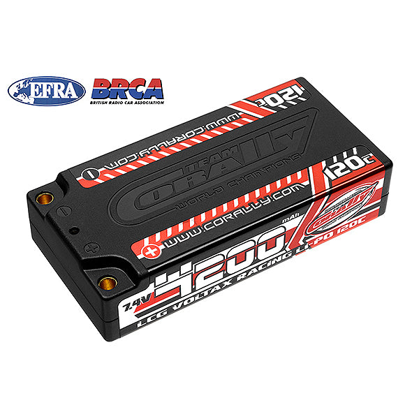 CORALLY - VOLTAX 120C LIPO BATTE
RY 4200MAH 7.4V LCG SHORTY 2S - C-49500