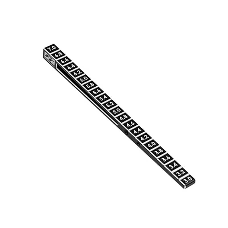 ASSOCIATED ELECTRICS - TEAM ASSOCIATED FT STEPPED
RIDE HEIGHT GAUGE 3-7MM - AS1530