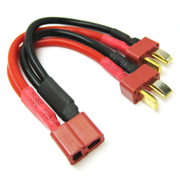 ETRONIX - DEANS 2S BATTERY HARNESS FOR 2
PACKS IN PARALLEL 14AWG SILICO - ET0708