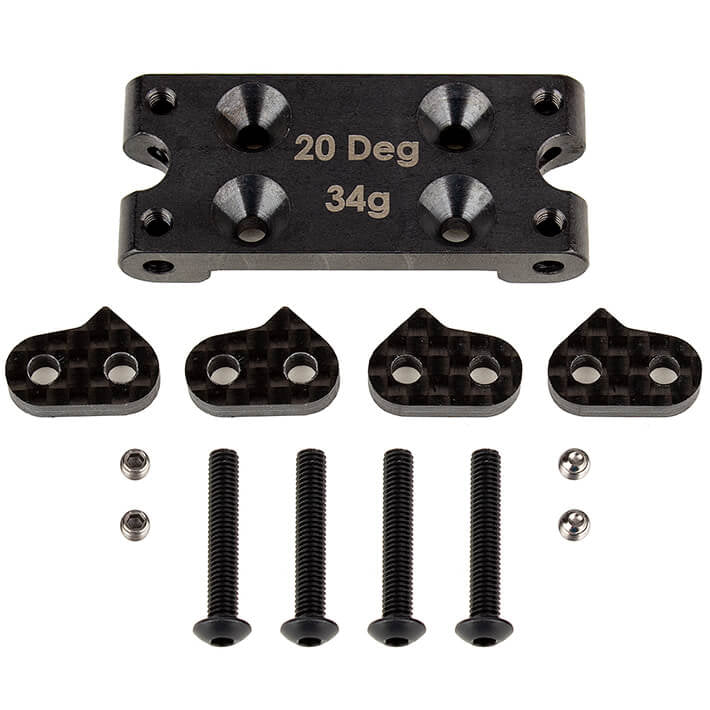 ASSOCIATED ELECTRICS - TEAM ASSOCIATED B6.3 FT STEEL
BULKHEAD 20 DEGREE - AS91899