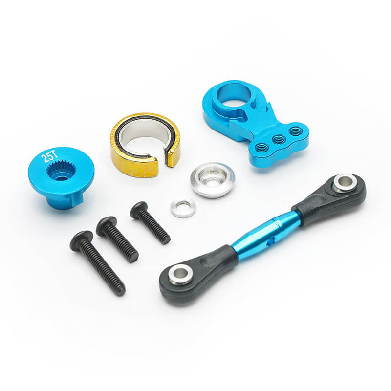 FASTRAX R/C PRODUCTS - FASTRAX TAMIYA TT02/B/T
ALUMINIUM 25T SERVO SAVER SET - FTTA037B