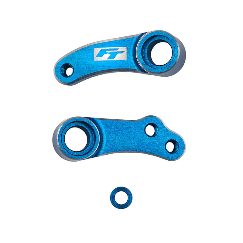 ASSOCIATED ELECTRICS - TEAM ASSOCIATED RC10B84 FT
ALUM. STEERING BELLCRANKS BLUE - AS92561