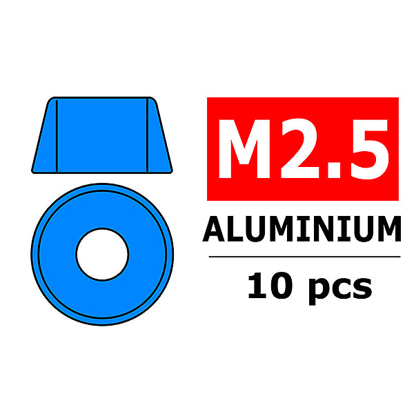 CORALLY - TEAM ALUMINIUM WASHER
FOR M2.5 SOCKET HEAD SCREWS - C-3214-25-4