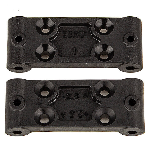 ASSOCIATED ELECTRICS - TEAM ASSOCIATED RC10B6.4 FRONT
BULKHEAD SET, 0 DEG / 2.5 DEG - AS91979