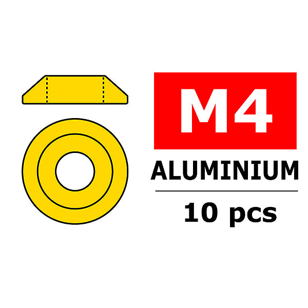 CORALLY - TEAM ALUMINIUM WASHER
FOR M4 BUTTON HEAD SCREWS O - C-3211-40-0