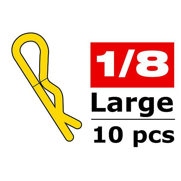 CORALLY - BODY CLIPS 45 BENT LA
RGE GOLD 10 PCS - C-35124