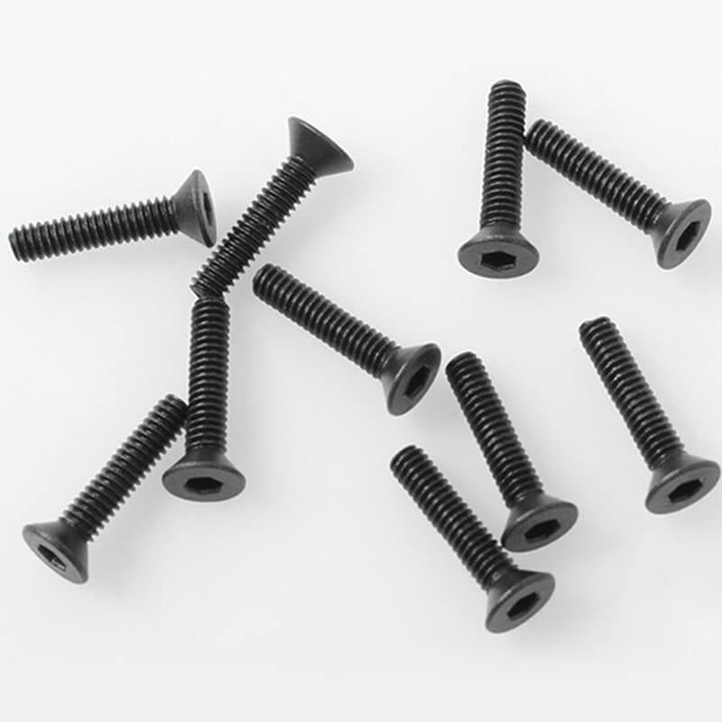 RC4WD - STEEL FLAT HEAD SOCKET
CAP SCREWS M2 X 10MM (BLACK) - Z-S1763