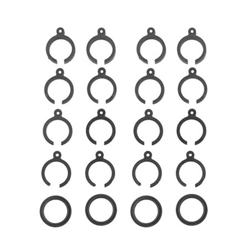 ASSOCIATED ELECTRICS - TEAM ASSOCIATED RB10 RETRO
SHOCK SPRING CLIPS, GREY - AS91242