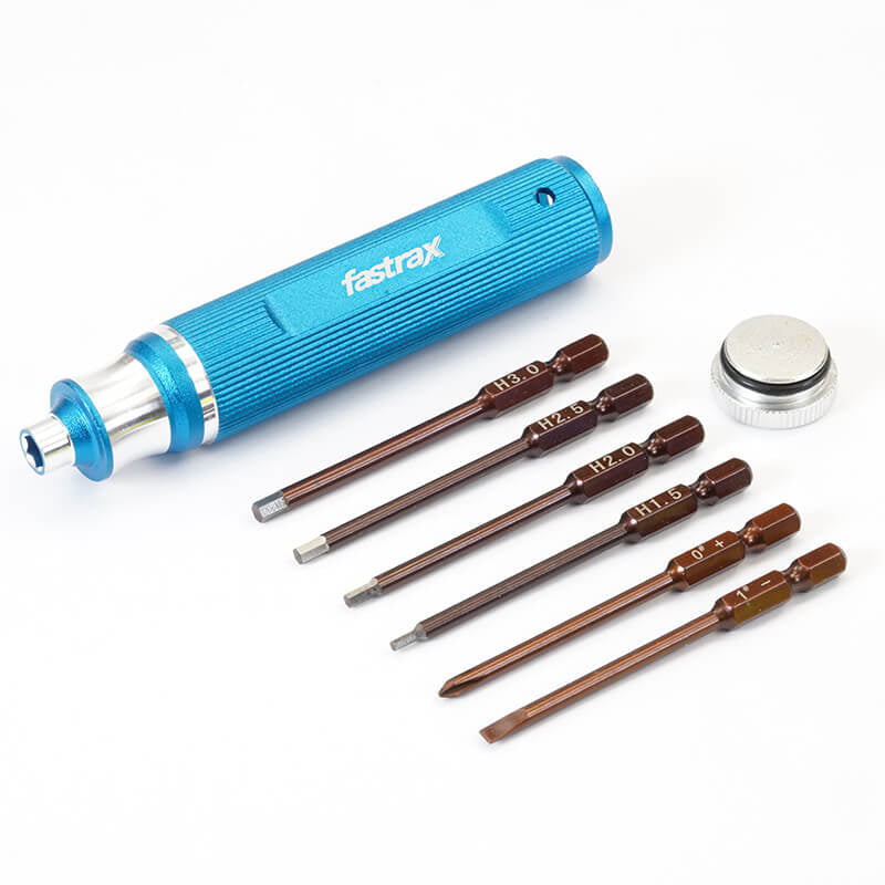 FASTRAX R/C PRODUCTS - FASTRAX 6-PIECE CHANGEABLE HND
TOOL 1.5/2.0/2.5/3.0mm/PH/FLAT - FAST623B