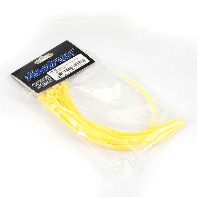 FASTRAX R/C PRODUCTS - FASTRAX 200mm x 2.5mm YELLOW
NYLON CABLE TIES (50pcs) - FAST106Y