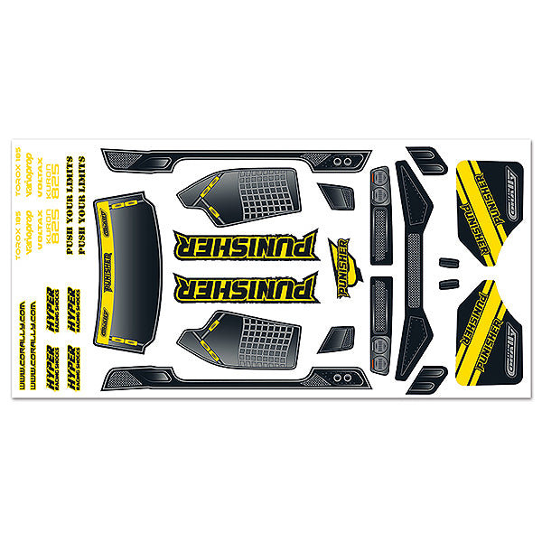 CORALLY - BODY DECAL SHEET -
PUNISHER XP - C-00180-388-1