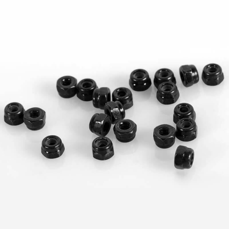 RC4WD - NYLOCK NUTS M2 (BLACK) - Z-S0906