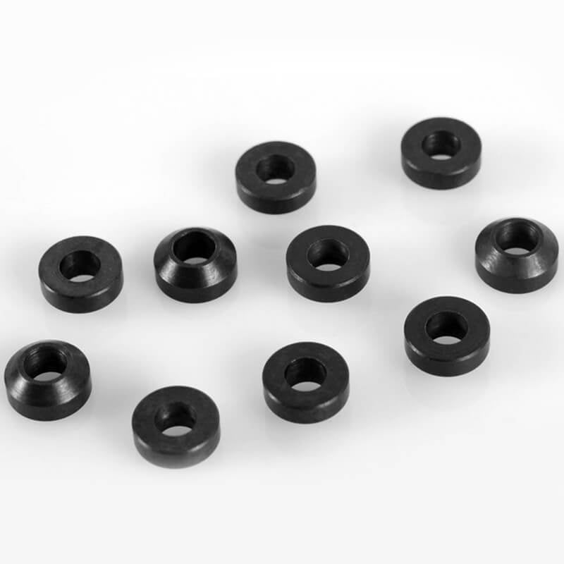 RC4WD - HEAVY DUTY STEEL BLACK
3MM CON WASHERS (10) - Z-S0843
