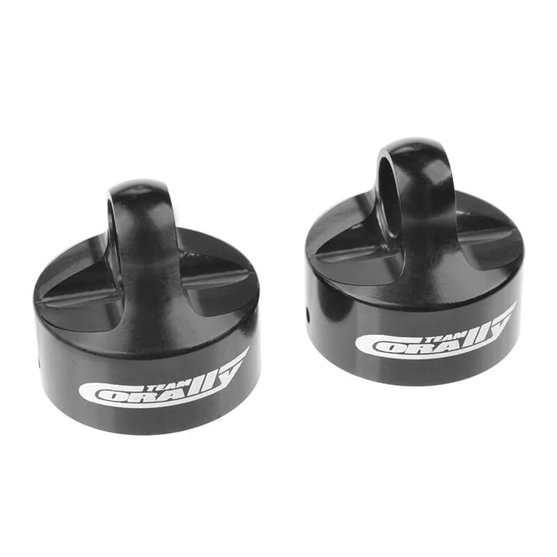 CORALLY - SHOCK CAP PRO ALUMINUM
HARD ANODISED BLACK 2 PCS - C-00180-133-1