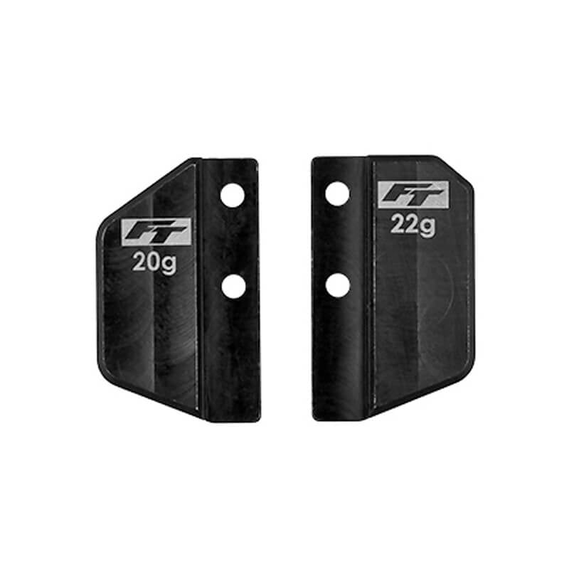 ASSOCIATED ELECTRICS - ASSOCIATED TC8 FT STEEL FRONT/
REAR BATTERY WEIGHT SET 42G - AS32090