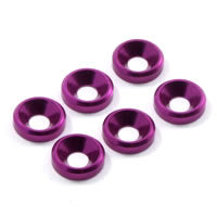 FASTRAX R/C PRODUCTS - M3 CSK WASHER PURPLE
(6) - FAST140P