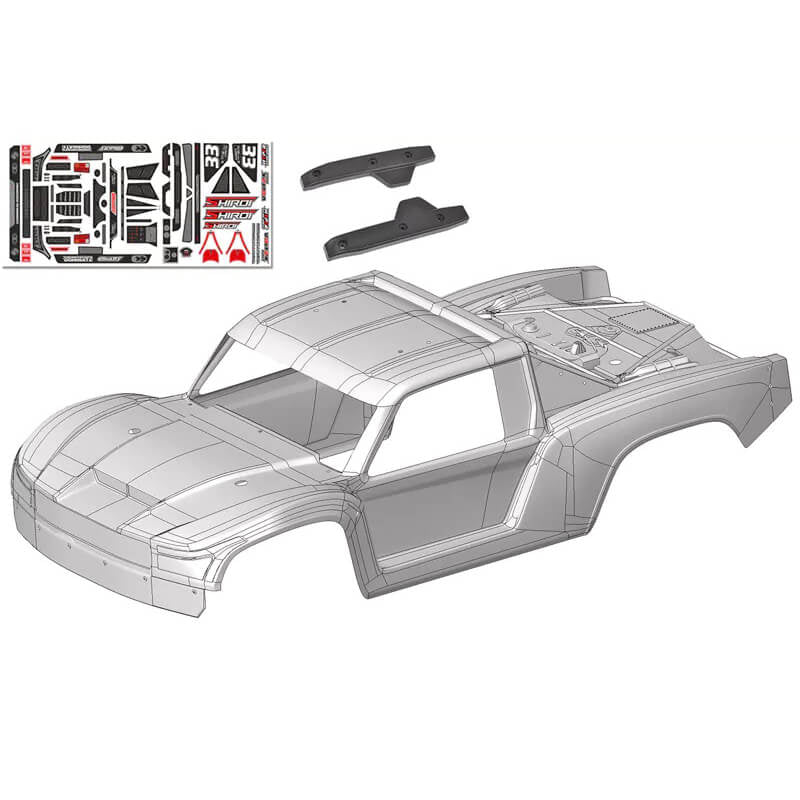 CORALLY - POLYCARBONATE BODY
SHIROI CLEAR CUT + DECALS 1 PC - C-00180-1252
