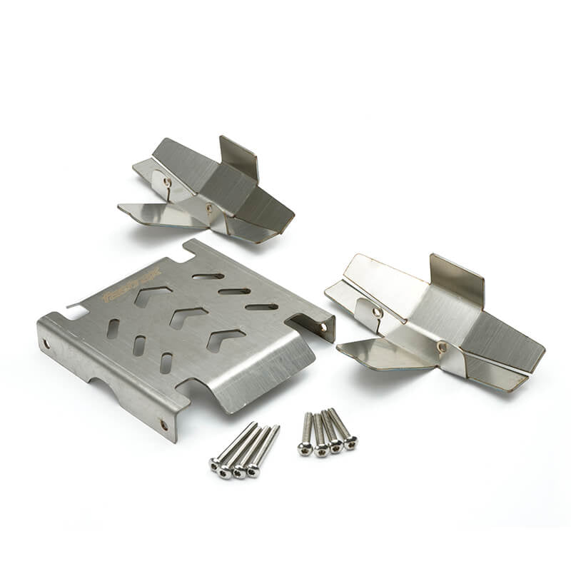 FASTRAX R/C PRODUCTS - FASTRAX LMT SOLID AXLE MT STAI
NLESS STEEL CHASSIS ARMOR SKID - FTLS10