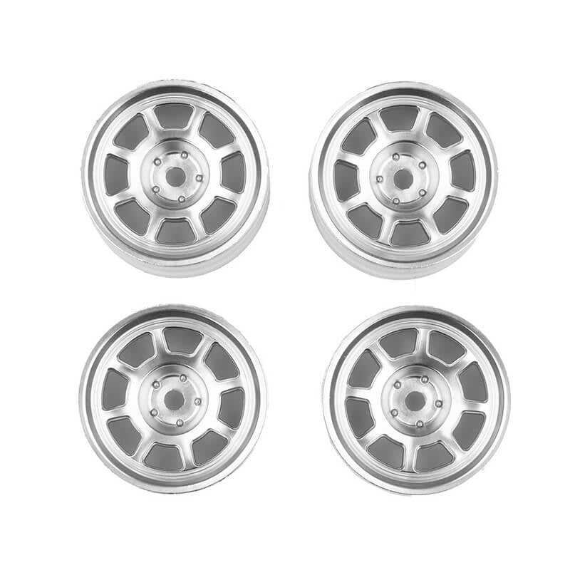 ASSOCIATED ELECTRICS - TEAM ASSOCIATED 6x6 WHEELS,
CHROME - AS31955