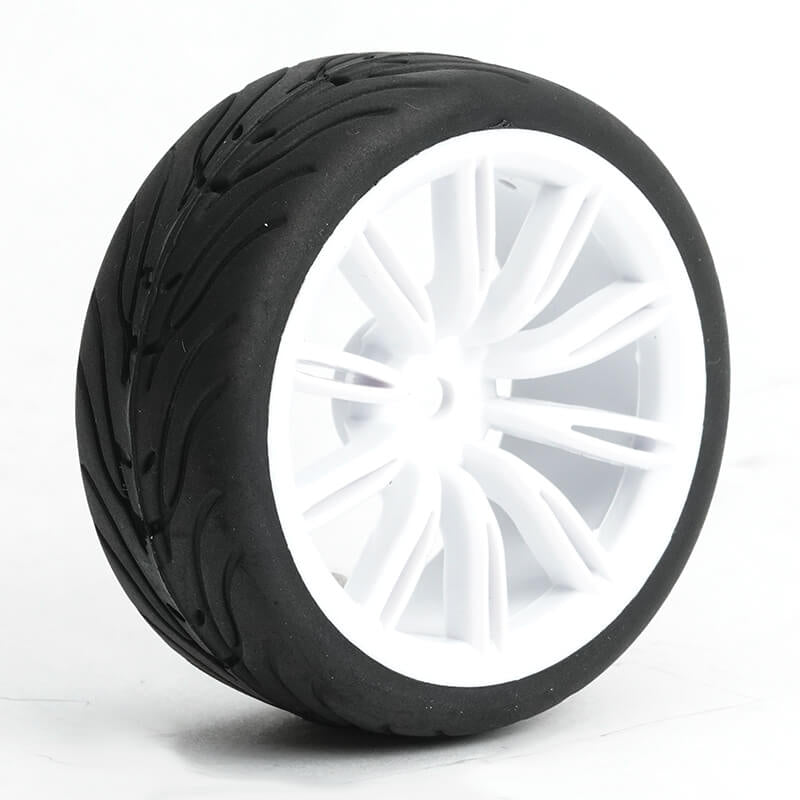 FASTRAX R/C PRODUCTS - FASTRAX 1/10 STREET/TREAD TYRE
20SP WHITE WHEEL - FAST0076W