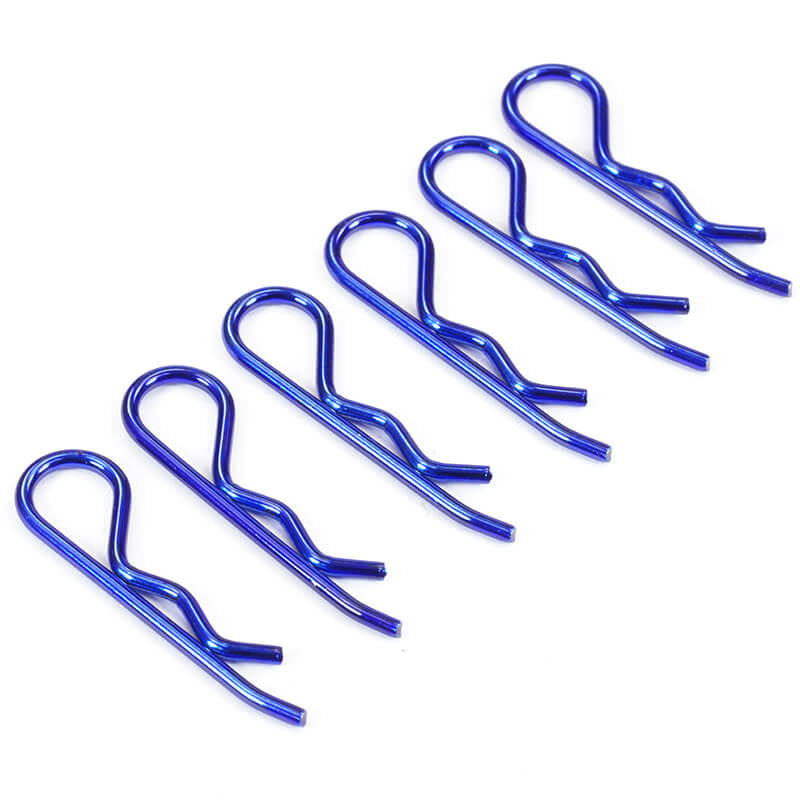 FASTRAX R/C PRODUCTS - METALLIC BLUE LARGE CLIPS - FAST213MB