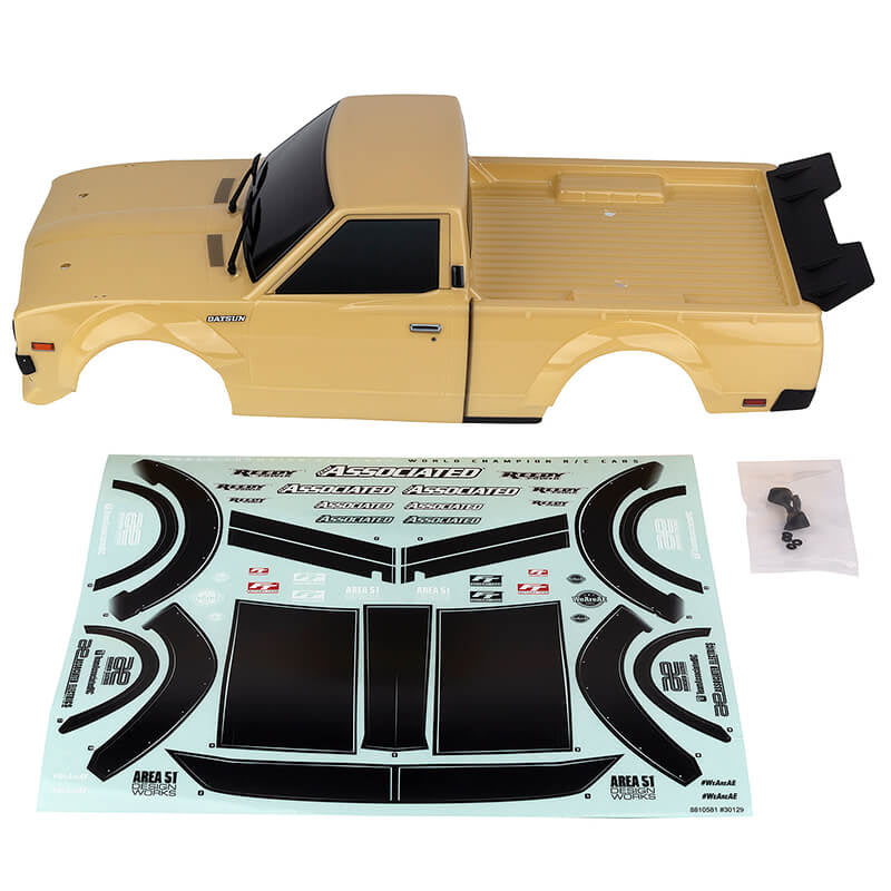 ASSOCIATED ELECTRICS - TEAM ASSOCIATED APEX 2 SPORT
DATSUN 620 BODYSET PAINTED TAN - AS31929