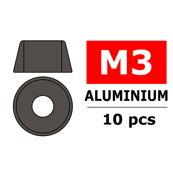 CORALLY - TEAM ALUMINIUM WASHER
FOR M3 SOCKET HEAD SCREWS O - C-3214-30-3