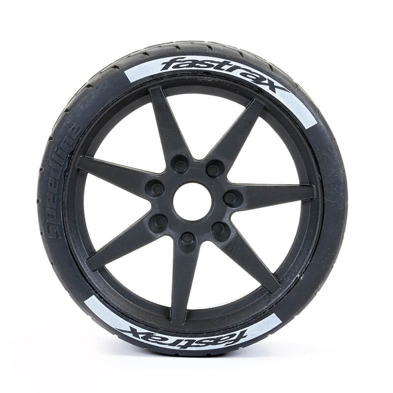 FASTRAX R/C PRODUCTS - FASTRAX SUPAFORZA FRONT 45°
TYRES/BLK 17MM HEX WHEELS - FAST1017-45