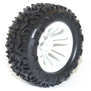 FTX - CARNAGE MOUNTED WHEEL/TYRE
COMPLETE PAIR - WHITE - FTX6310W