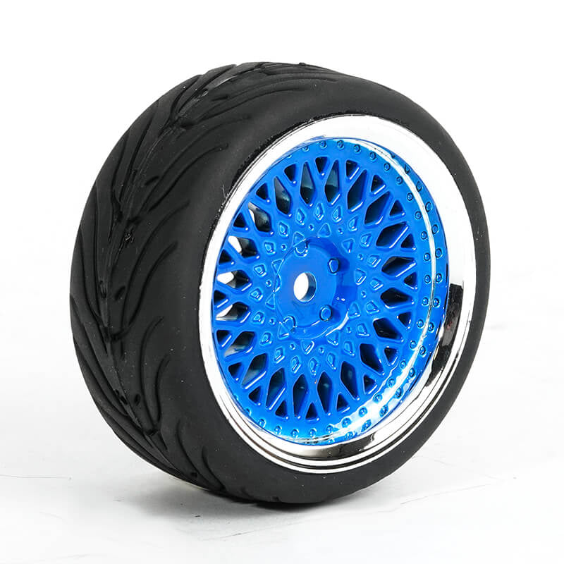 FASTRAX R/C PRODUCTS - FASTRAX 1/10 STREET/TREAD TYRE
CLASSIC BLUE/CHROME WHEEL - FAST0098BLC