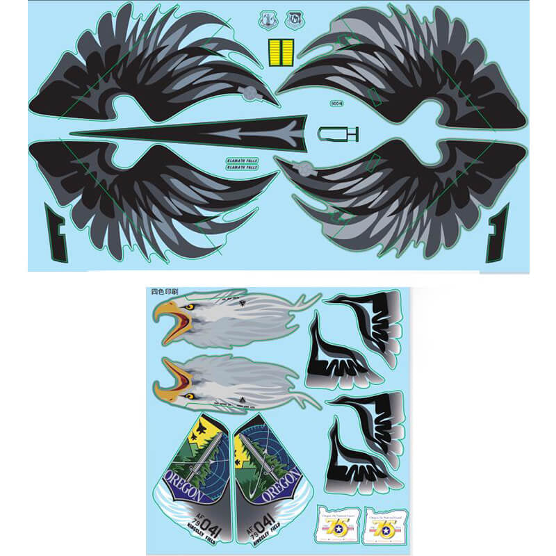 XFLY MODEL - XFLY TWIN 40MM F-15 (NATIONAL
GUARD) DECAL SHEET - XF120G-08