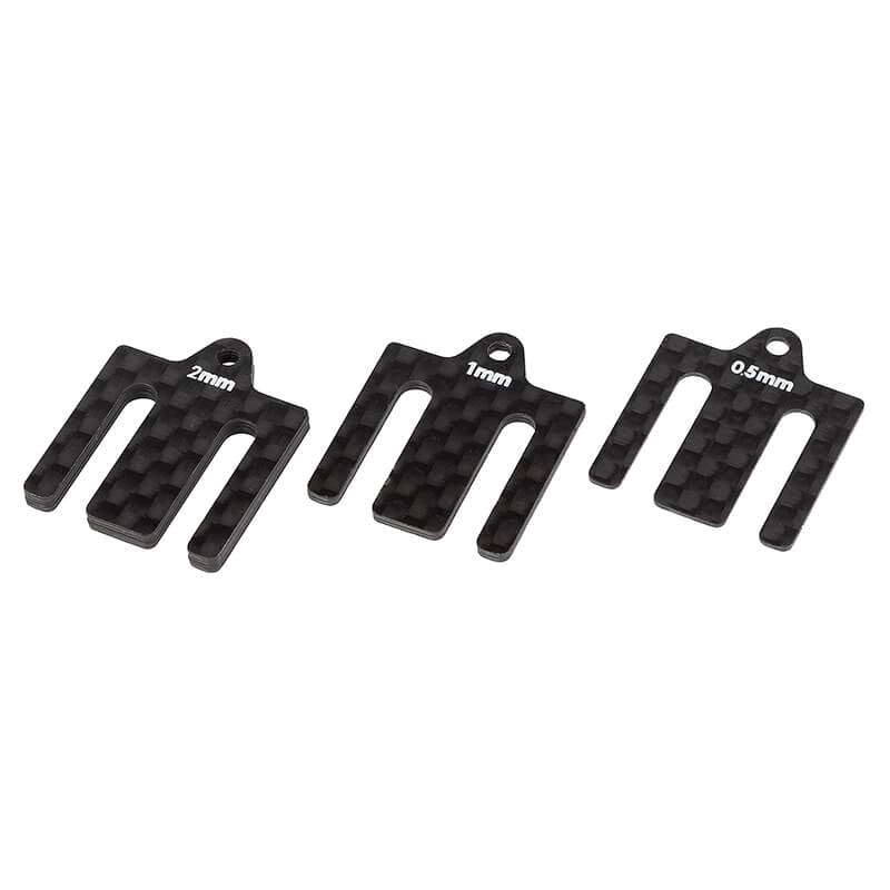 ASSOCIATED ELECTRICS - TEAM ASSOCIATED RC10B7 FT
FRONT BULKHEAD SHIMS C/FIBRE - AS92438