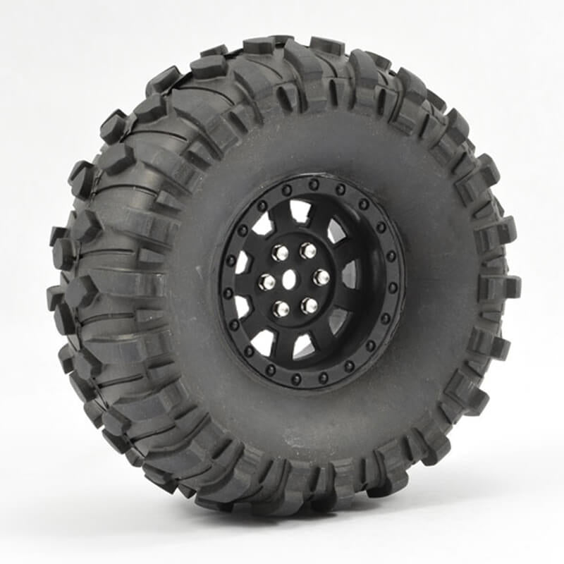 FASTRAX R/C PRODUCTS - FASTRAX 1:10 CRAWLER BOXER
1.9 MOUNTED SCALE WHEEL BLACK - FAST1265B